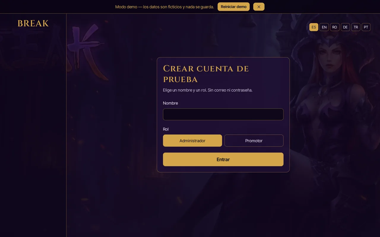 Cuatro roles, una entrada.